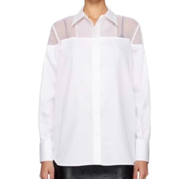 Helmut Lang White Tux Shirt - Size Small (runs large) - Picture 1 of 9